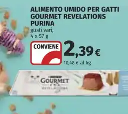 Ipercoop Alimento umido per gatti gourmet revelations Purina offerta