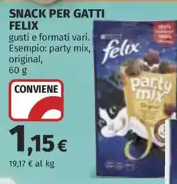 Ipercoop Snack per gatti Felix offerta