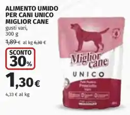 Ipercoop Alimento umido per cani unico Miglior Cane offerta
