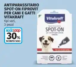 Ipercoop Antiparassitario spot-on fiprovit per cani e gatti Vitakraft offerta