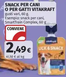 Ipercoop Snack per cani o per gatti Vitakraft offerta