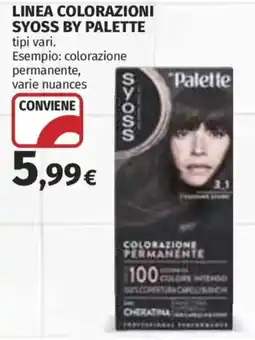 Ipercoop Linea colorazioni Syoss by Palette offerta
