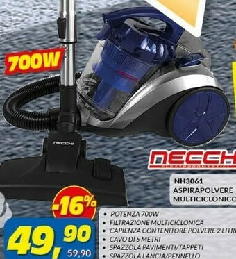 Risparmio Casa Nh3061 aspirapolvere multiciclonico offerta
