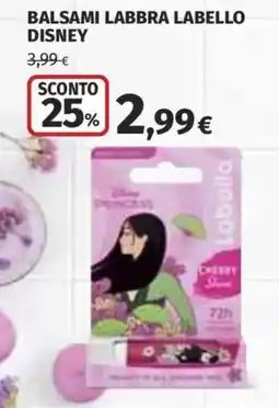 Ipercoop Balsami labbra labello disney offerta