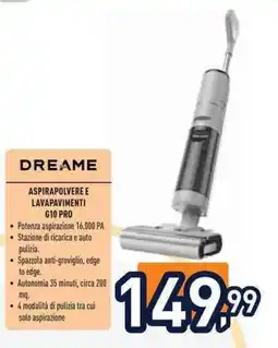 Unieuro Dreame aspirapolvere e lavapavimenti 610 PRO offerta