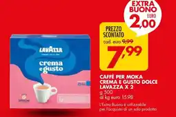 Italmark Caffè per moka crema e gusto dolce lavazza offerta