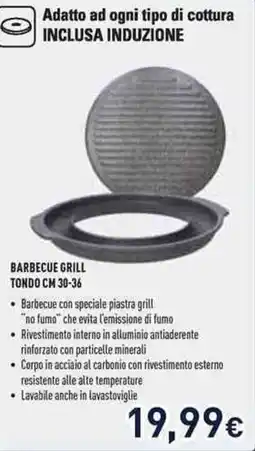 Unieuro Barbecue grill TONDO CM 30-36 offerta
