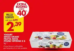 Italmark Yogurt senza grassi frutta mista fitline vipiteno offerta