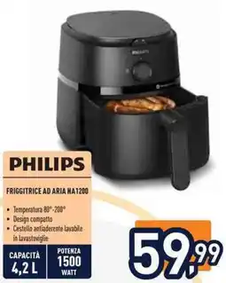 Unieuro Philips FRIGGITRICE AD ARIA NA1200 offerta