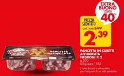 Italmark Pancetta in cubetti affumicata negroni offerta
