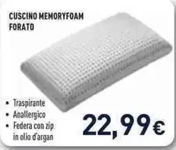 Unieuro Joiahome cuscino memoryfoam forato offerta