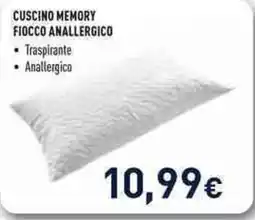 Unieuro Joiahome cuscino memory fiocco anallergico offerta