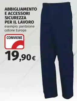 Ipercoop Abbigliamento e accessori sicurezza per il lavoro offerta