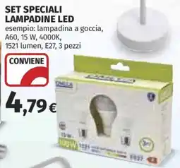Ipercoop Set speciali lampadine LED offerta