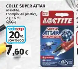 Ipercoop Colle super attak Loctite offerta