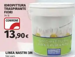 Ipercoop Idropittura traspirante fiori offerta