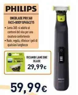 Unieuro Philips oneblade pro 360 face body QP6542/15 offerta