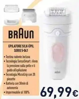 Unieuro Braun epilatore silk-epil serie 5-041 offerta