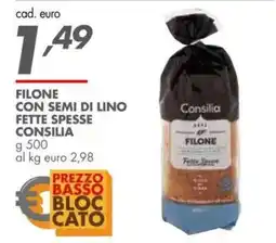 Italmark Filone con semi di lino fette spesse consilia offerta