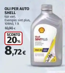 Ipercoop Oli per auto shell offerta