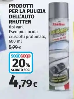 Ipercoop Prodotti per la pulizia dell'auto rhutten offerta