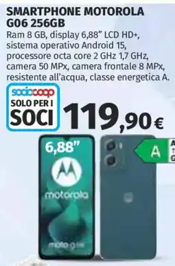 Ipercoop SMARTPHONE MOTOROLA G06 256GB offerta
