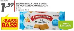 Italmark Biscotti senza latte e uova 59 e il novellino campiello offerta