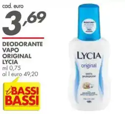 Italmark Deodorante vapo original lycia offerta