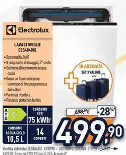 Unieuro Electrolux lavastoviglie EES48400L offerta