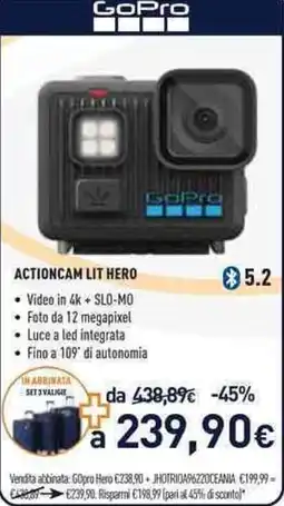 Unieuro Gopro actioncam lit hero offerta