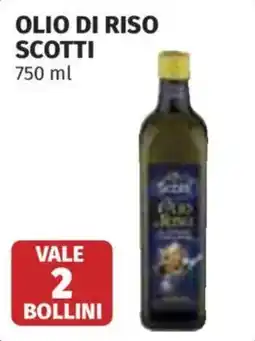 Ipercoop Olio di riso scotti offerta