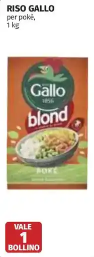Ipercoop Riso gallo per pokè offerta