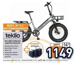 Unieuro Fat e-bike a pedalata assistita teklio TF5 offerta