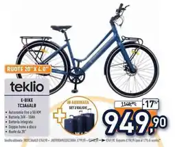 Unieuro Teklio e-bike TC3A6ALB offerta