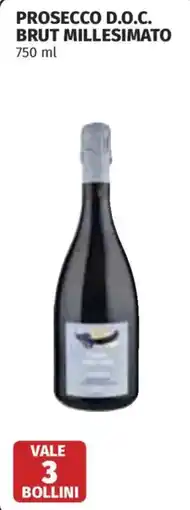 Ipercoop Prosecco d.o.c. brut millesimato offerta