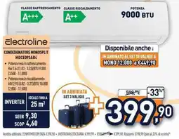 Unieuro Electroline condizionatore monosplit MDCE093AB4 offerta