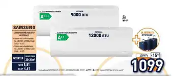 Unieuro Samsung condizionatore dualsplit 40LUZON9+12 offerta