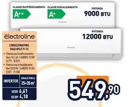 Unieuro Electroline condizionatore dualsplit 9+12 offerta
