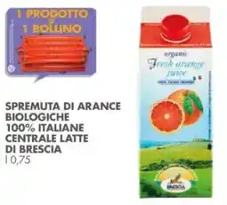 Italmark Spremuta di arance biologiche 100% italiane centrale latte di brescia offerta