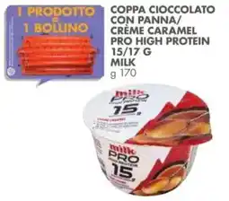 Italmark Coppa cioccolato con panna/ crème caramel pro high protein milk offerta