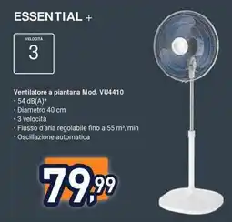 Unieuro Rowenta Essential Ventilatore a piantana Mod. VU4410 offerta