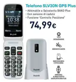 Unieuro Beghelli Telefono SLV30N GPS Plus offerta