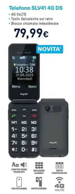 Beghelli Telefono SLV41 4G DS