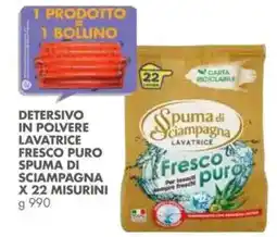 Italmark Detersivo in polvere lavatrice fresco puro spuma di sciampagna offerta