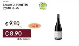 Prezzemolo e Vitale Baglio di pianetto syrah offerta