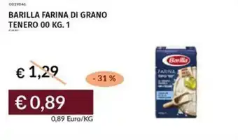 Prezzemolo e Vitale Barilla farina di grano tenero 00 offerta