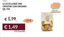 Prezzemolo e Vitale Le eccellenze p&v crostini con origano offerta