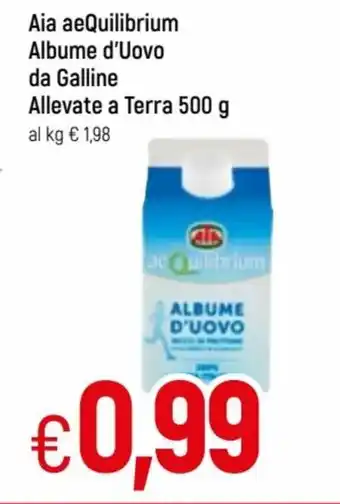 Famila Aia aeQuilibrium Albume d'Uovo da Galline Allevate a Terra 500g offerta