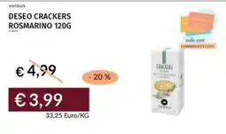 Prezzemolo e Vitale Deseo crackers rosmarino offerta