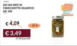 Prezzemolo e Vitale Giu giu pate di finocchietto selvatico offerta